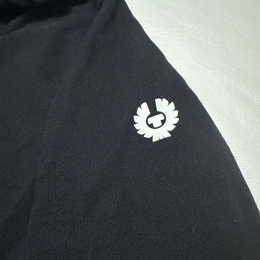 BELSTAFF 1924 Hoodie Black Mens L Pullover Phoenix Logo Luxury Streetwear Cotton - Picture 10 of 12